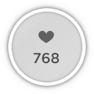 Magnification on social media notifications for a writer, here the number of people who liked
